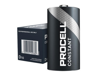 10x Duracell S19032 D Cell PROCELL Alkaline Constant Power Industrial Batteries