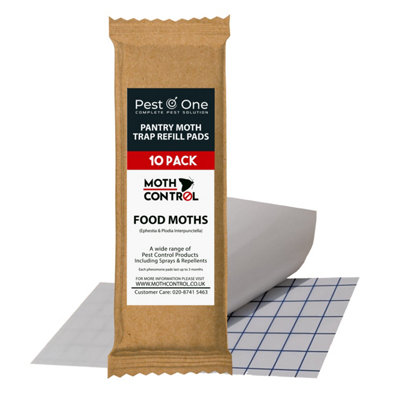 Dual Moth Pheromone Traps 4-Pack - Refillable Clothes & Pantry Moth Control