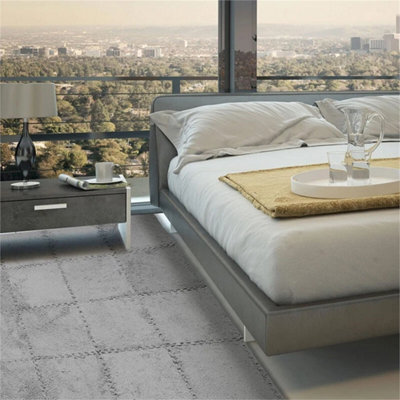 10X Interlocking Soft Plush Carpet Floor Mat Tiles