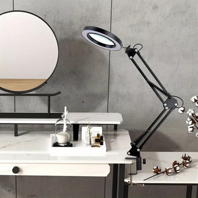 10X Magnifying Glass Desk Light Magnifier LED Lamp Reading Lamp With ...