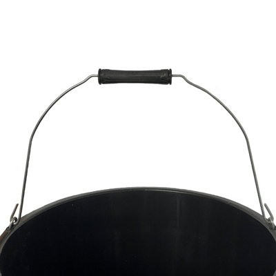 10x Plastic Builders Bucket With Handle Large 3 Gallon Mixing Car Cleaning Bucket - 3