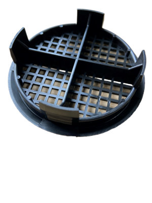 10x Push-in Soffit Vent - Black 70mm