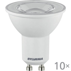 10x SYLVANIA LED GU10 LAMP RefLED Superia 345 Lumen Neutral White 36 Degree Beam Angle 4000 K