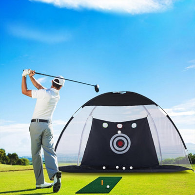 10x7ft Golf Practice Net Golf Hitting Aid Training Driving Chipping ...