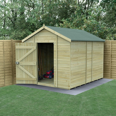 10x8 Apex Shed Timberdale 25yr Guarantee Tongue and Groove Pressure Treated No Window