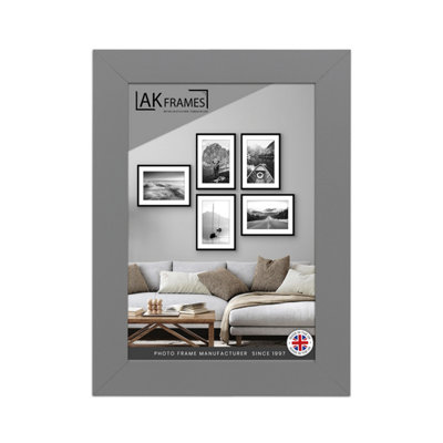 10x8" Dark Grey Poster Frame - Modern Picture Frame for Wall Art, Prints and Photos - Durable and Stylish Display Frame