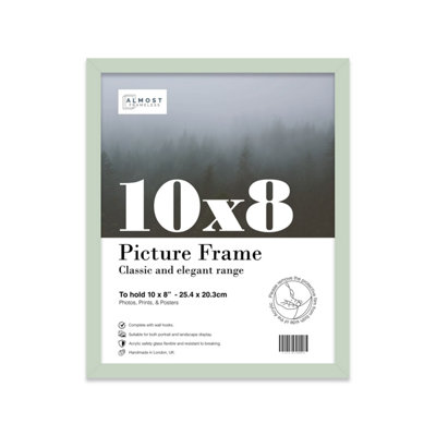 10x8 Mint Green Picture Frame (25.4 x 20.3cm) Poster, Photo, Artwork, Gallery Wall or Print