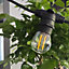 11.4m LED Festoon Kit with 20x E27 Bulb Holders - 22 LED Bulbs Included