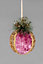 11.5cm Pink Glitter Bauble - Christmas Hanging Decoration