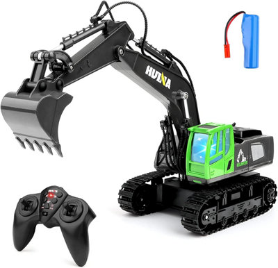 11 Channel Multifunction 2.4Ghz Remote Control Excavator 1:18 Scale ...