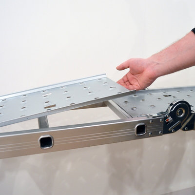 11-in-1 Folding Combination Ladder & 3 Step Slimline Ladder Wolf Access All Areas Set - 6