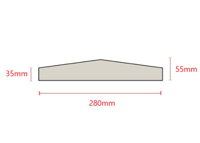 11 Inch Dry Cast Reconstituted Stone Utility Twice Weathered Wall Coping Pack of 8