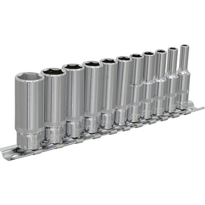 11 PACK - DEEP Socket Set - 1/4