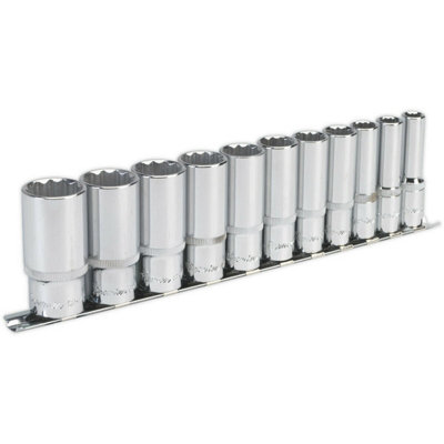 11 PACK - DEEP Socket Set - 3/8