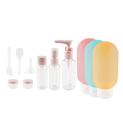 11 Pcs Portable Travel Bottle Set Refillable Toiletry Containers