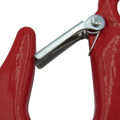 11 Ton Large Eye Hook With Safety Catch (Alloy Steel Red Lifting Tested) - 4