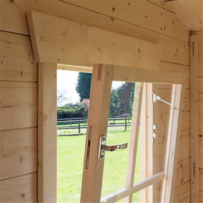 11 x 10 Retreat Apex Log Cabin (19mm Wall Thickness) - 7