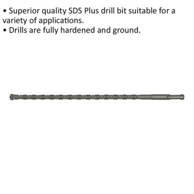11 x 310mm SDS Plus Drill Bit - Fully Hardened & Ground - Smooth Drilling