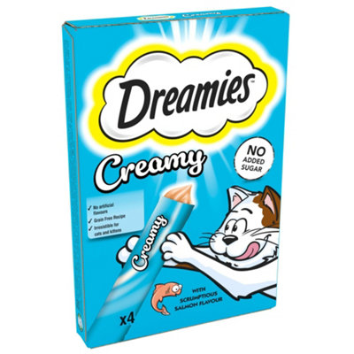 11 x 40g Dreamies Creamy Cat Treats With Salmon