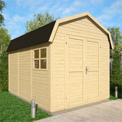 11 x 8 Dutch Barn - Double Doors - 19mm Tongue and Groove Walls and Floor - 1 Window
