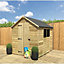 11 x 8 Garden Shed Pressure Treated T&G Single Door Apex Wooden Garden Shed - 3 Windows (11' x 8') / (11ft x 8ft) (11x8)