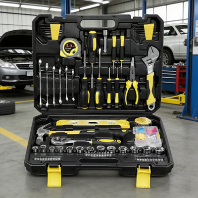 110 Pcs Heavy-Duty Hand Tool Kit with Carry Case - Essential for ...