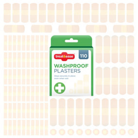 110 Waterproof Plasters & Dressing Supplies - Breathable Childrens Plasters Waterproof Assorted Plasters Kids