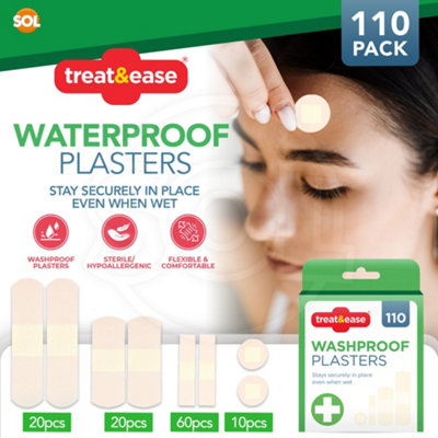 110 Waterproof Plasters & Dressing Supplies - Breathable Childrens Plasters Waterproof Assorted Plasters Kids - 3