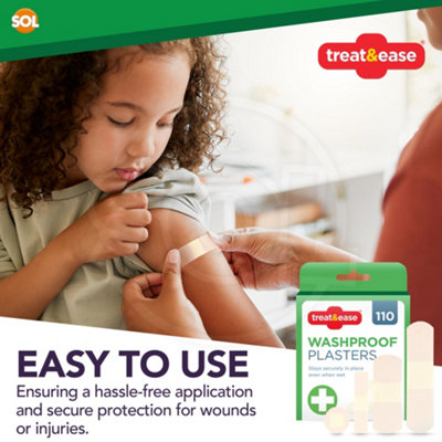 110 Waterproof Plasters & Dressing Supplies - Breathable Childrens Plasters Waterproof Assorted Plasters Kids - 5