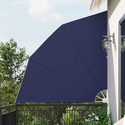 Berkfield Balcony Privacy Screen Navy Blue 210 X 210 Cm Fabric from B&Q
