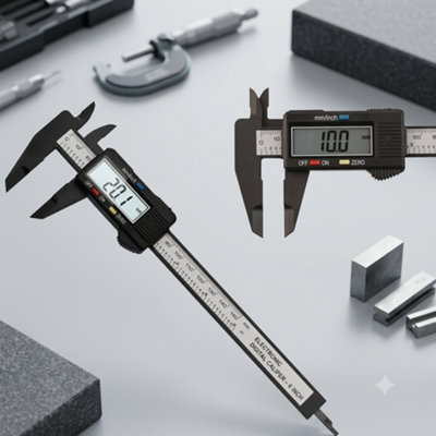  - 6Inch Lcd Digital Vernier Caliper 150mm Electronic Micrometer Measuring Tool Gauge