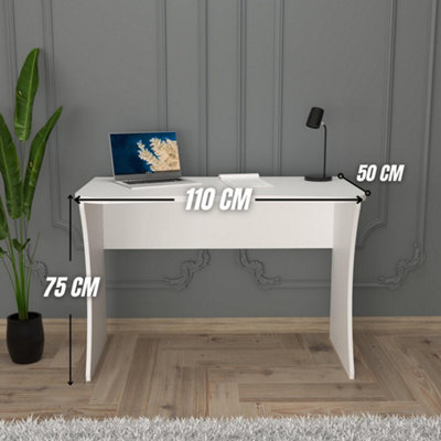 110cm Modern Desk Compact Writing Desk Laptop & Computer Table Stylish ...