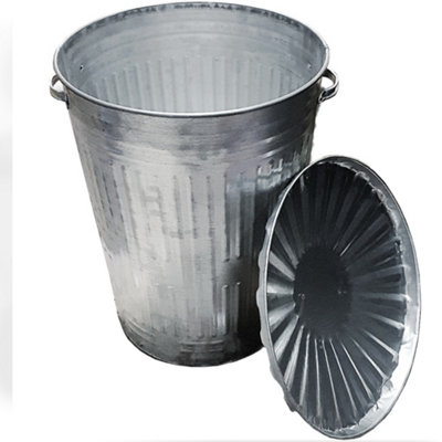110L Galvanised Metal Bin Retro Style Steel Bin Animal Feed or Garden Bin - 5
