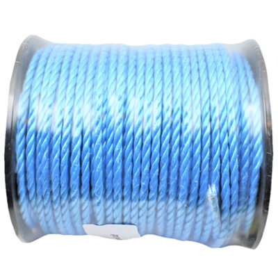 110m Polypropylene Rope Reel 8mm Diameter General Purpose - Blue