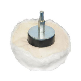 110mm Polishing Dome Mop 100% Soft Grade Cotton Power Drill Buffing Tool