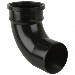 110mm Pushfit Black Soil Pipe Elbow Bend 92.5 Degrees Single Socket spb7