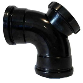 110mm Soil Pipe Bend Elbow 92.5 Degrees With Access Double Socket spb18