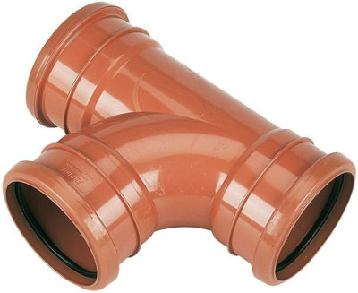 110mm Underground Drain Tee Tripe Socket 87.5 Degree ug14