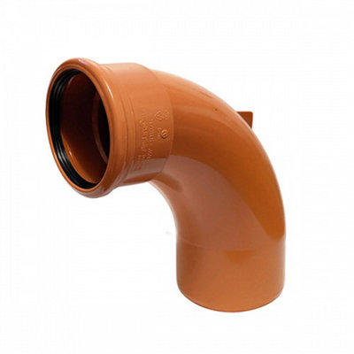 110mm Underground Soil 87.5 Degrees Rest Bend Elbow Single Socket ug19