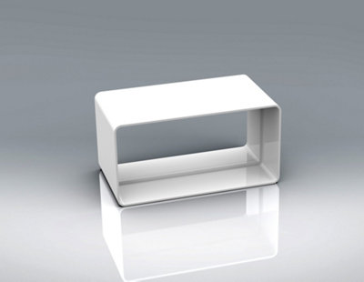 110mm x 54mm Flat Rectangular Ducting Connector. Join 2 lengths of ducting. Price Comparisons | Compare The Build