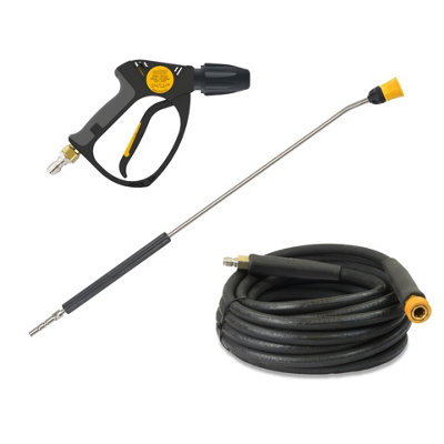 110v Heavy Industrial Stainless Mobile Cold Pressure Washer 80 BAR 12L/Min - 3