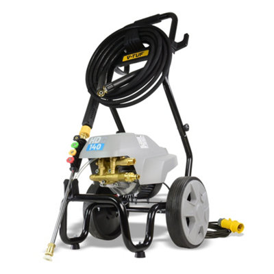 110v Professional Cold Electric Site Pressure Washer - 1750psi, 100Bar, 8L/min