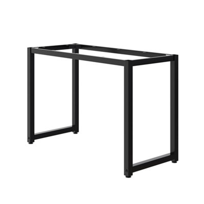 110x50x71cm Open Cuboid Black Iron Table Frame, Black