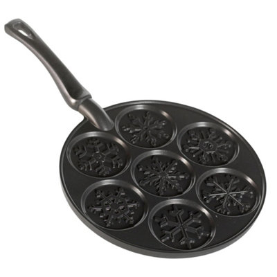Pancake Pan: 23.5Cm Nordic Ware Falling Snowflakes Mini Pancake Pan from B&Q