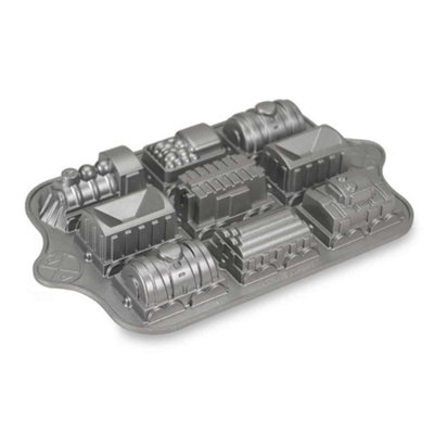 Cakelet Tin: 6 Hole Nordic Ware Train Tin from B&Q