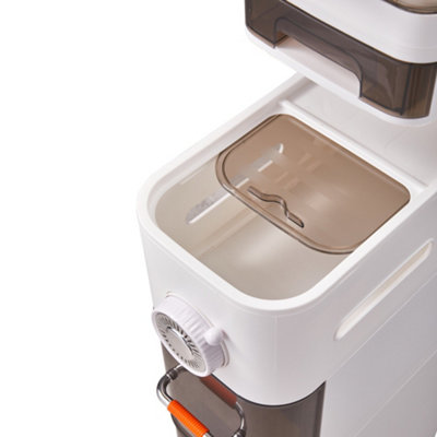 112cmH 6-Tier Multifunctional  Narrow Storage Organizer with Drawers and Wheels - 7