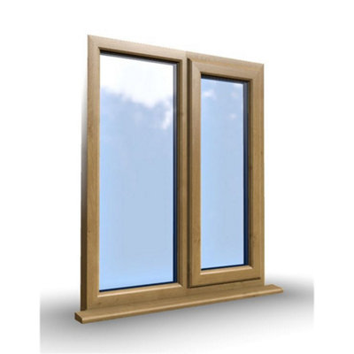 1145mm (W) x 1145mm (H) Wooden Stormproof Window - 1/2 Right Opening Window - Toughened Safety Glass