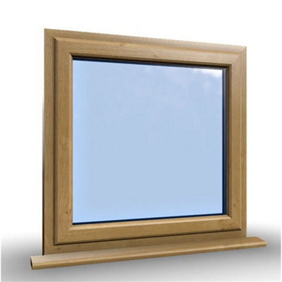 1145mm (W) x 1145mm (H) Wooden Stormproof Window - 1 Window (Opening) - Toughened Safety Glass