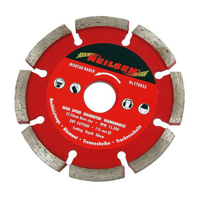 115 mm 4.5 Inch Mortar Rake Blade Diamond Disc (Neilsen CT0833)