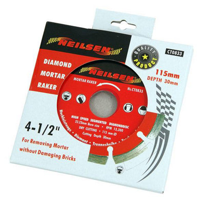 115 mm 4.5 Inch Mortar Rake Blade Diamond Disc (Neilsen CT0833)